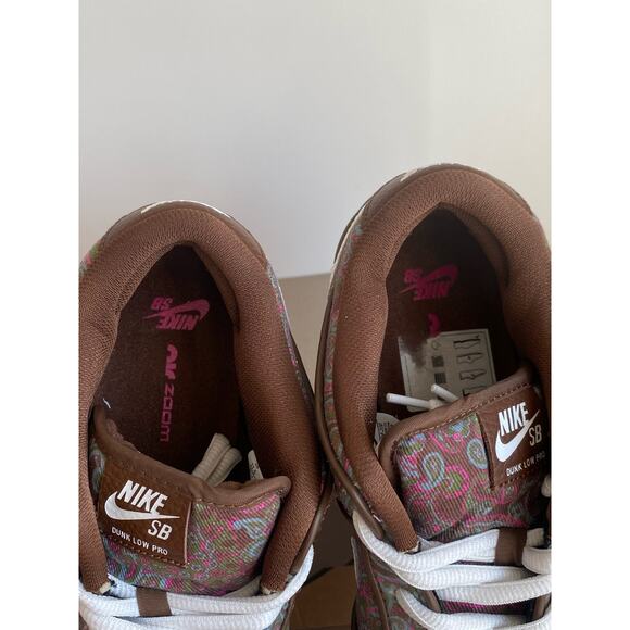 RARE Nike SB Dunk Low Pro Paisley Brown Men Sneakers - Size 11.5 main image 4